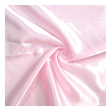 In stock wholesale taffeta 100% polyester shinning satin fabric for lining garment